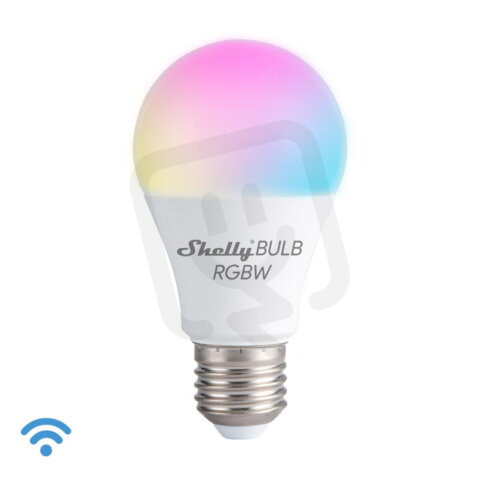 Stmívatelná žárovka Shelly Duo E27 - RGBW Wi-Fi, 9W, IP20.