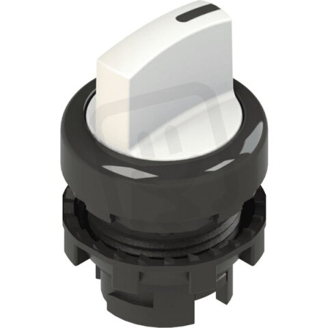 Přepínač krátká páka, d22mm, 3, bílá, plast, černá, IP67 PIZZATO E21SE13ECE21AB