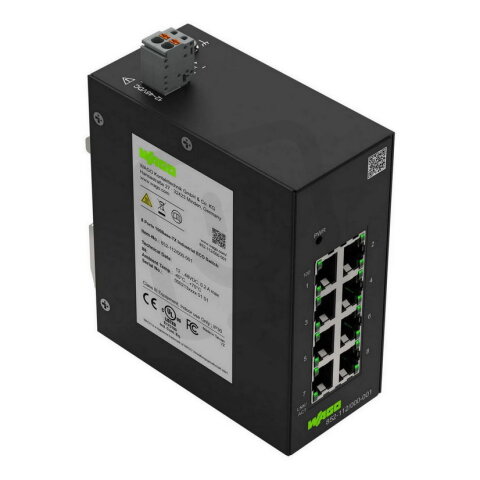 Průmyslový switch ECO, 8 portů 100Base-TX, Černá WAGO 852-112/000-001