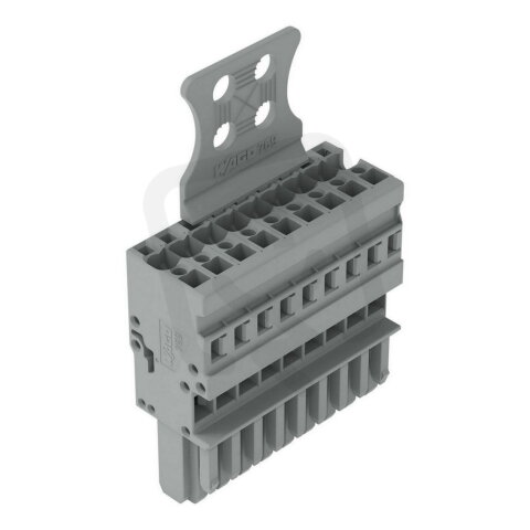 1vodičová pružinová svorkovnice, CAGE CLAMP, 4 mm2, Šedá WAGO 769-109/144-000