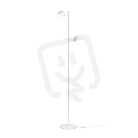 NOVA II stojanová bílá chrom/mléčný akryl 230V LED 2x3.5W 3000K RENDL R14276