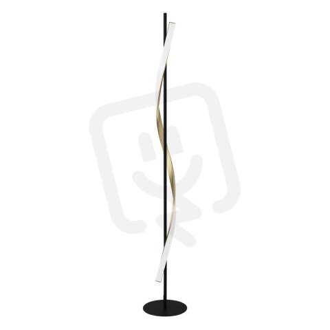 Stojací lampa CONAPRATO LED-CCT 20W IP20 černá/matná mosaz EGLO 902138