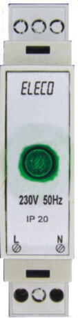 Indikační signálka SMS-DIN-03 G 400VAC zelená ELECO 991588