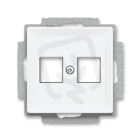 ABB ZONI Kryt zásuvky komunikační přímé (2x) matná bílá 5014T-A02018 240