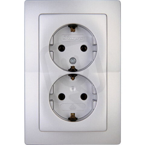 941120089 Double earthed socket outlet,