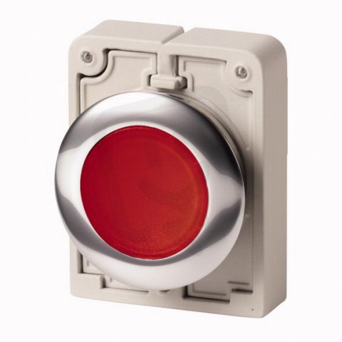 Eaton M30C-FDL-R Ovládací hlavice tlačítka, prosvětlené, bez aretace, červená