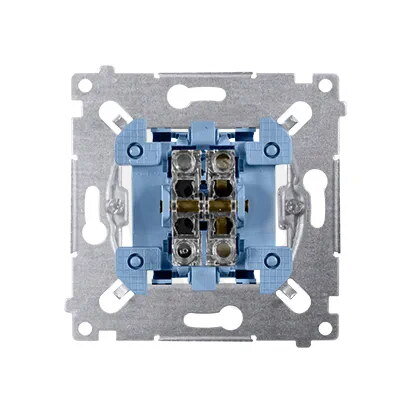 Tlačítko jednoduché žaluziové (přístroj) 10A 250V, řazení 1/0+1/0 SZP1M