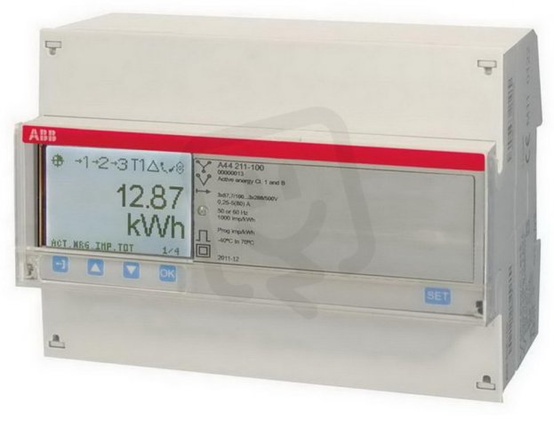 Elektroměr A44 211-100 6 A tř. B ABB 2CMA100013R1000