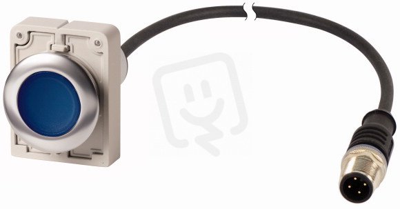 Eaton C30C-FDRL-B-K10-24-P5 Prosvětlené tlačítko, aretace, 24V AC/DC, modrá, 1Z