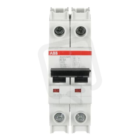 S202MR-K1 jistič char. K Icu: 10kA 1A 2p UL 1077 ABB 2CDS272437R0217