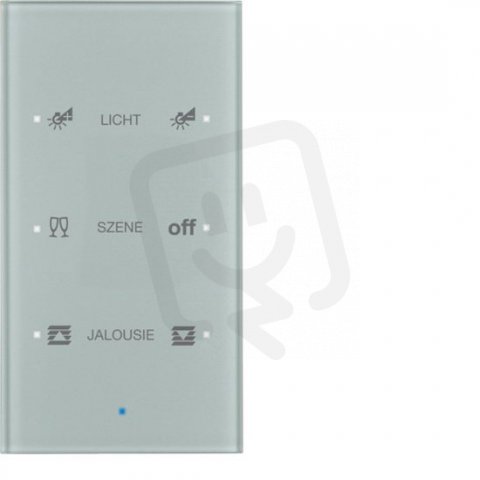 Senzor skleněný 3-násobný komforní 8-30V= TS Sensor sklo alu BERKER 75143134