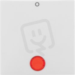 Kryt jednoduchý s potiskem ''0'', S.1/B.x, bílá lesk BERKER 5316248999