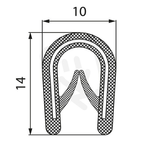 Chránič hran MCA 1,0-4,0mm RAL 7035 šedý