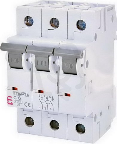Jistič ETIMAT 6 3p C6 6kA ETI 002145512