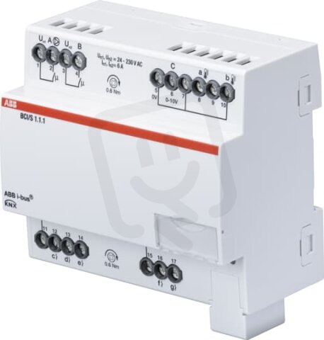 ABB KNX Řadové rozhraní KNX/kotel/chladič 1násobné 010 V BCI/S 1.1.1