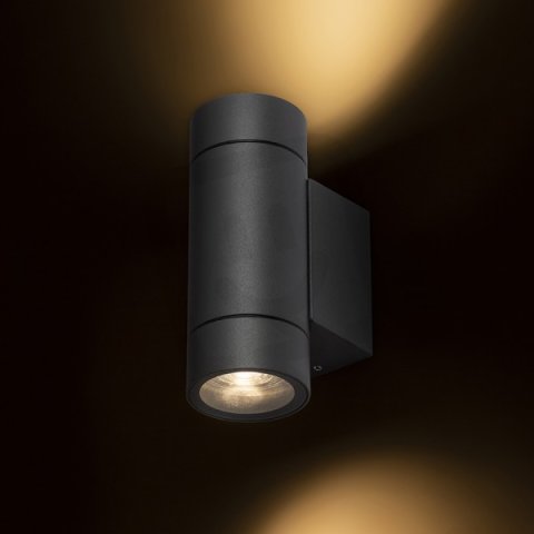 MIZZI NEW II nástěnná antracitová 230V GU10 2x35W IP65 RENDL R13643