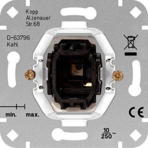 Tlačítko strojek spínací 10AX, 250V~  KOPP 504300008