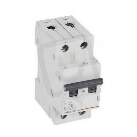 RX3 JISTIČ, 2 PÓLOVÝ, CHAR. C, 40A 6000A LEGRAND 419228