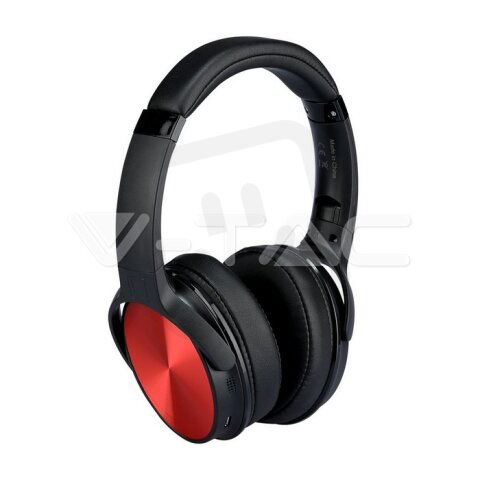 Bluetooth Wireless Headphone With Rotable Head 500mAh Red W/BAG VT-6322 SKU7729