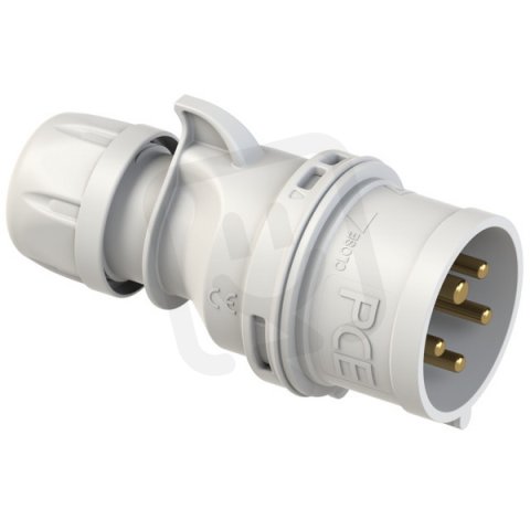 vidlice 5P, 16A/speciální, 1h, IP44, bílá PCE PC-015-1