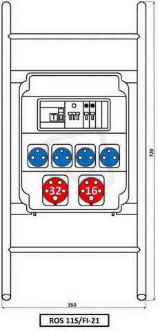 ROS 11S/FI-21 zás. rozvodnice bez přívod