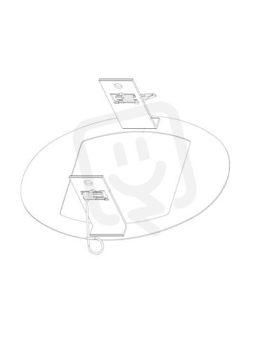 OBO VERT DB 1 Stropní uzávěr VERT DB 2 čistě bílá Polyvinylchlorid PVC
