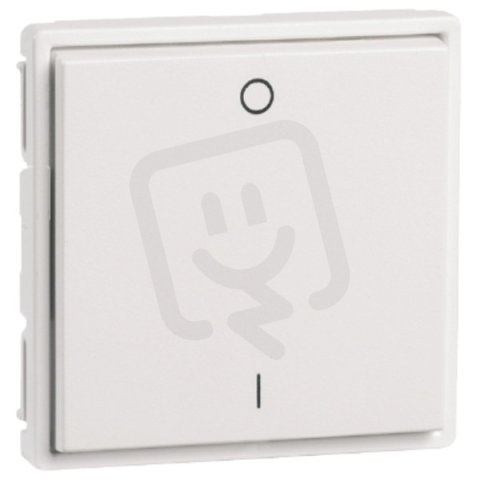 tlačítko gesis RC, 2 kanály, bez baterie (EnOcean), kolébka, značení 1/0, bílé