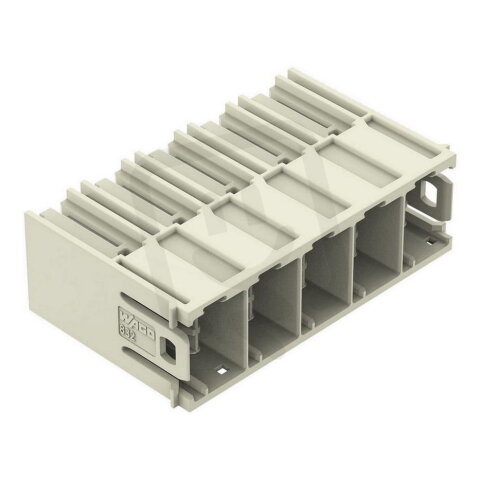 Konektor s pájecími piny THT pájecí kontakt 1,2x1,2 mm úhlové světle šedá 5pól.