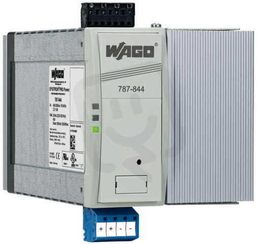 Spínaný napájecí zdroj pro 3fáz. 24V DC 40 A Kontakt DC OK 2,5mm2 WAGO 787-844