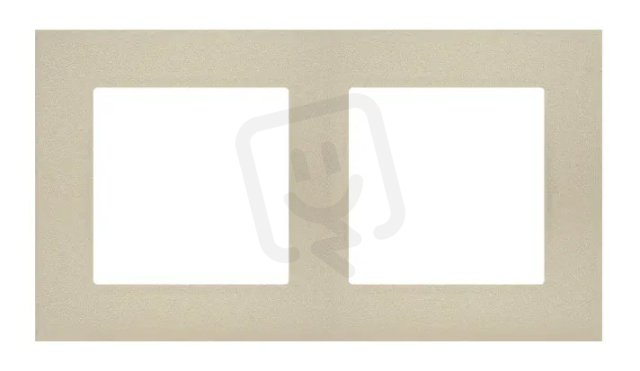 Rámeček 2 násobný champagne matná KONTAKT SIMON TR2/144