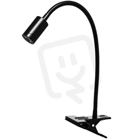 LED stolní lampa klip,2,5W,100lm,4000K,černá ECOLITE LS1001-CR