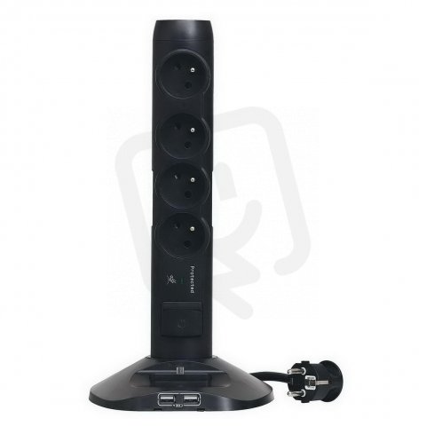 Legrand 050394 SLOUP. 4X2P+T,3XUSB,PO.2M KAB.