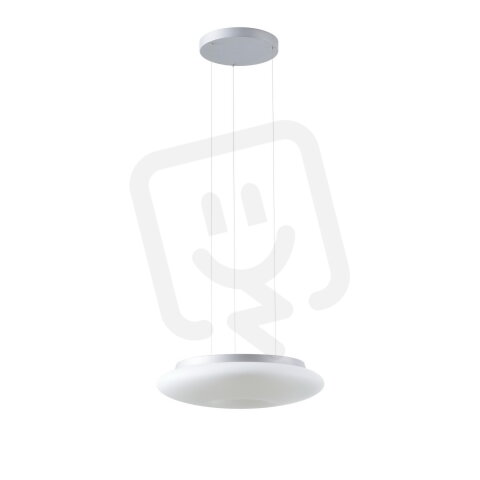 Závěsné LED svítidlo se skleněným stínidlem SATURN LE2 31W IP20 DALI 4K stříbro