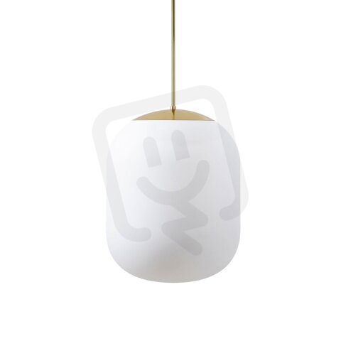Závěsné LED svítidlo se skleněným stínidlem OSMONT TANIA P2 HP 59W IP40 3K mosaz