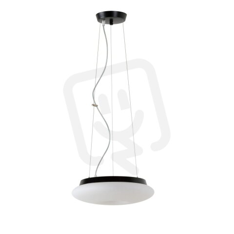 Závěsné LED svítidlo se skleněným stínidlem OSMONT SATURN L1 16W IP20 3K černá