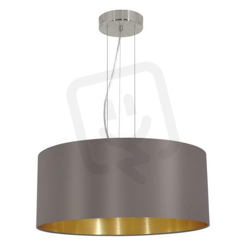 Závěsné svítidlo MASERLO d530 matný nikl/cappuccino 180W IP20 EGLO 31608
