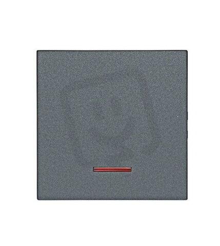 Kryt spínačů a ovladačů s červeným průhledem, antracit SCHRACK EV112308--