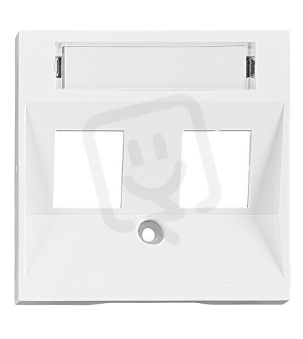 Kryt datové zásuvky 2x RJ45, bílý SCHRACK EV104304--