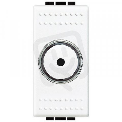 BTICINO LIVINGLIGHT OTOČNÝ STMÍVAČ 60-500W 1MODULOVÝ BÍLÝ N4402N