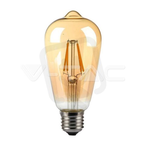 LED Bulb 8W Filament E27 ST64 Amber Cover 2200K VT-1968 V-TAC SKU214421