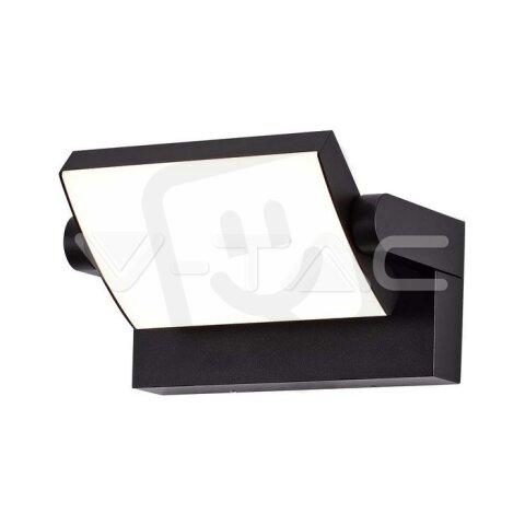 17W LED Wall Light Black Body 3000K IP65 V-TAC SKU2936