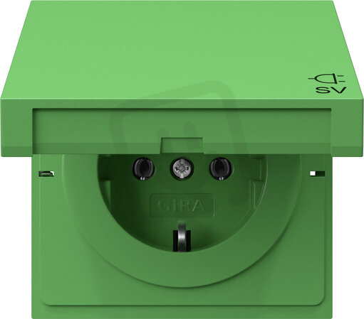 SCHUKO ZV oti.SV F100 zelená GIRA 4454707