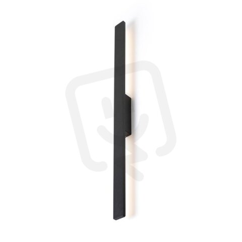 BONAREA 104 nástěnná černá satinovaný akryl 230V LED 18W 120° IP54 3000K R14192