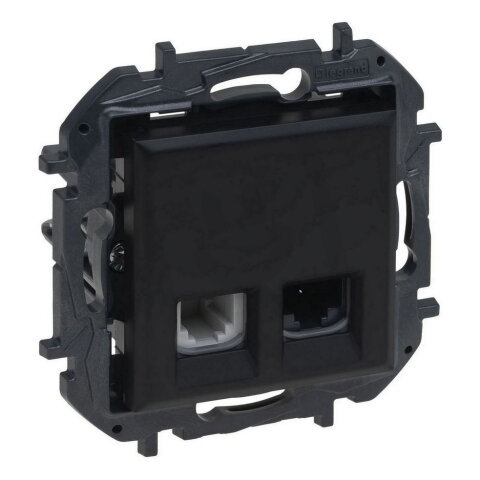 NILS-RJ11+RJ45 C6 UTP ČERNÁ LEGRAND 863556B