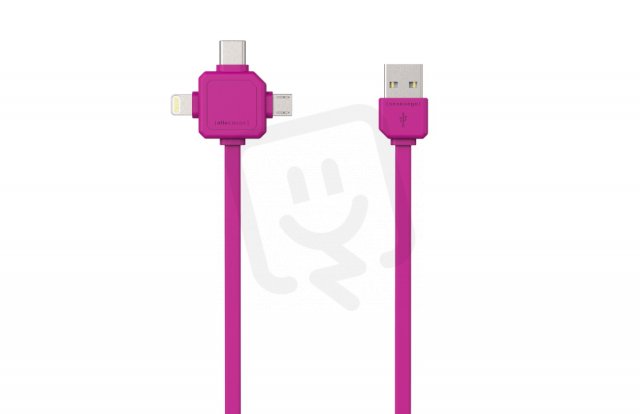 Allocacoc 8719186003966 USBcable USB-C růžový