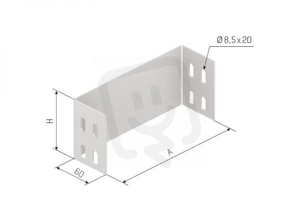 Arkys ARD-34480105 Koncový díl (záslepka) žlabu LINEAR KDL 160/50 ''SZ''