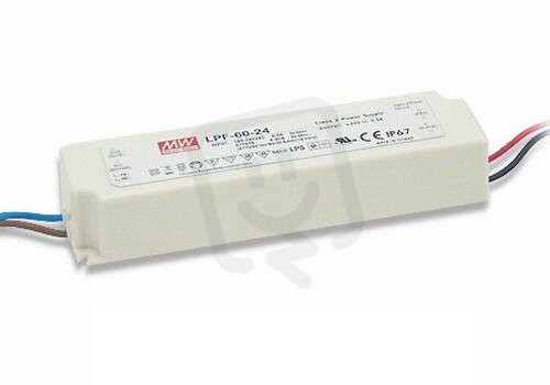 Stmívatelný zdroj pro LED 60W 48V 1250mA MEAN WELL LPF-60D-48