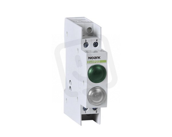 Světelné návěstí NOARK 102474 EX9PD2GW 6,3V AC/DC 1 zelená LED a 1 bílá LED