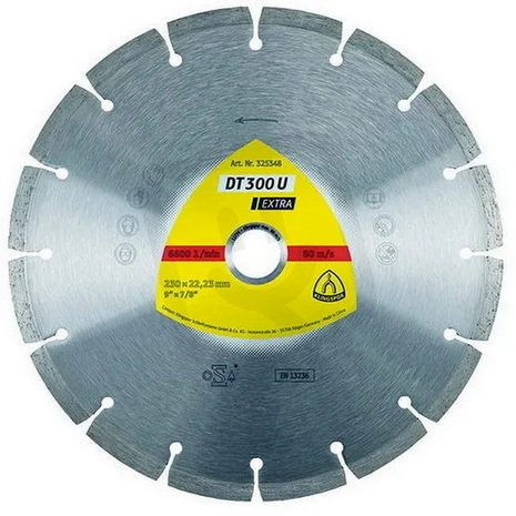 Kotouč diamantový segmentový DT300U 230x22,2 KLINGSPOR KLD325348