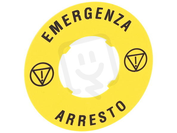 Lovato LPXAU114 Štítek EMERGENCY/STOP